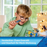 LEGO Sonic the Hedgehog Cyclone kontra. Metal Sonic — kolekcjonerska zabawka Mechy z 2 minifigurkami z gier wideo — pomysł na prezent dla chłopców i dziewcząt od 8. roku życia oraz nastoletnich fanów gier 77002 Zestawy do budowania Besuche den LEGO-Store