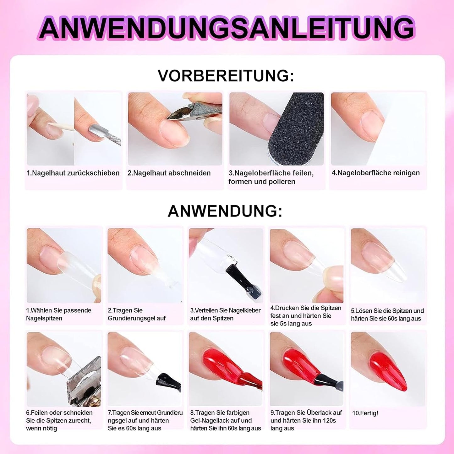Zestaw sztucznych paznokci - 240 szt. Krótkie kwadratowe paznokcie Miękki model żelowy Nude Biały gradient Fałszywy naturalny klej na sztucznych paznokciach dla kobiet DIY (Nude Gradient, 240X)