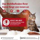 Wellness CORE 98% 12 x 85g, Wołowina - Mokra karma dla kotów, gęsty pasztet, bez zbóż, naturalna, hipoalergiczna, bogata w białko, bogata w mięso