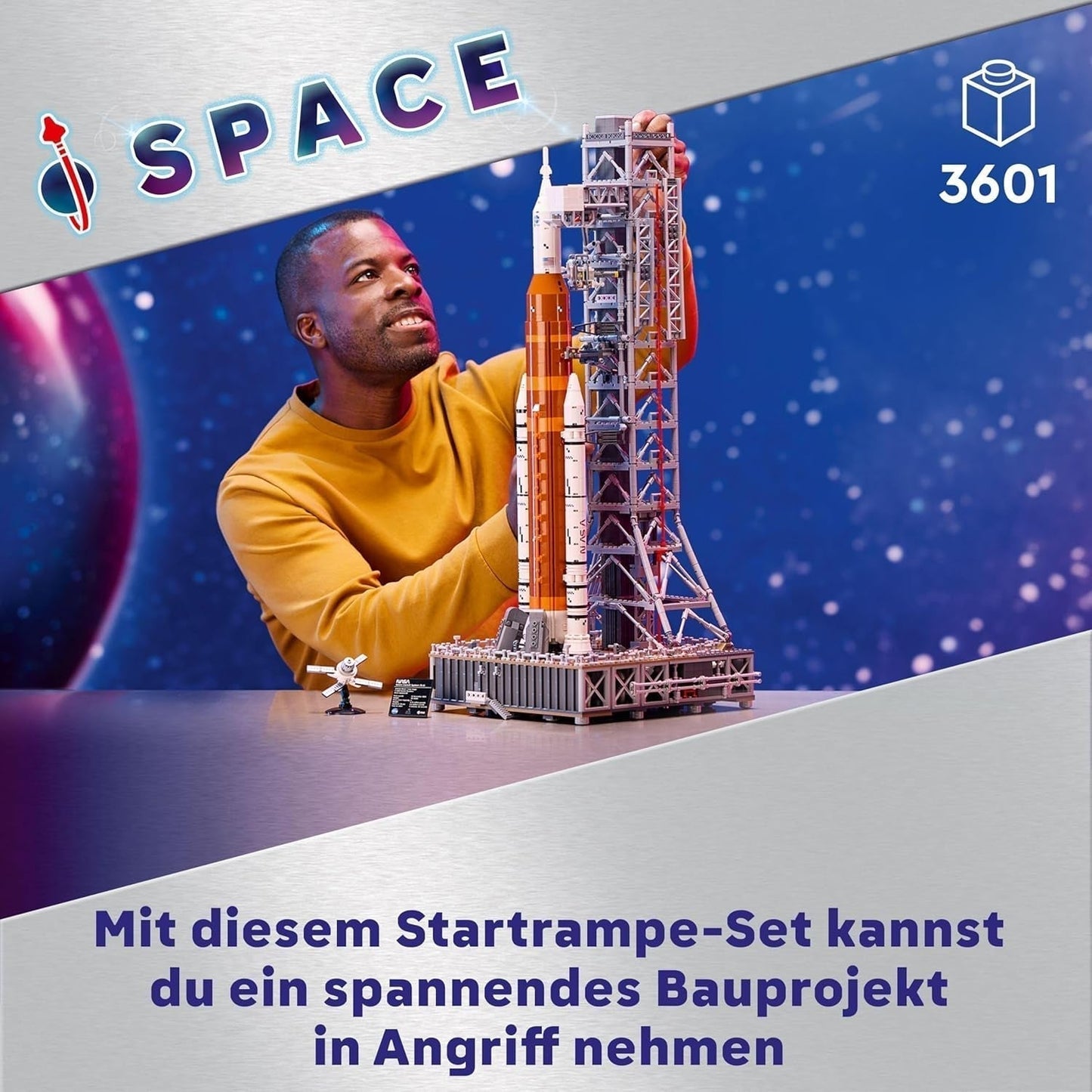 LEGO Icons NASA Artemis Platforma startowa Prezent do salonu lub biura Zestaw do budowania dla dorosłych z kapsułą kosmiczną Orion i platformą startową Przedmiot kolekcjonerski 10341 Zestawy do budowania Besuche den LEGO-Store