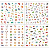 Naklejki na paznokcie dla dzieci Dziewczyny 600+ wzorów Zwierzęta Owoce Dinozaury Samochody Kwiaty 3D Samoprzylepne naklejki na paznokcie dla dzieci Przyjęcie urodzinowe Podwieczorek Salon paznokci i spa Prezent