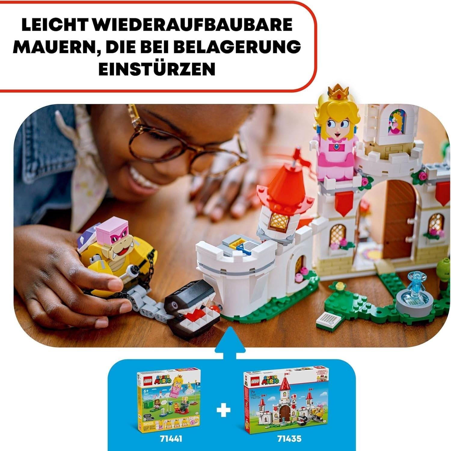 LEGO Super Mario Roy's Bitwa w Pałacu Grzybów Zestaw przygodowy z postaciami Nintendo Prezent dla dziewcząt, chłopców i graczy w wieku 7 lat 71435 Zestawy do budowania Besuche den LEGO-Store