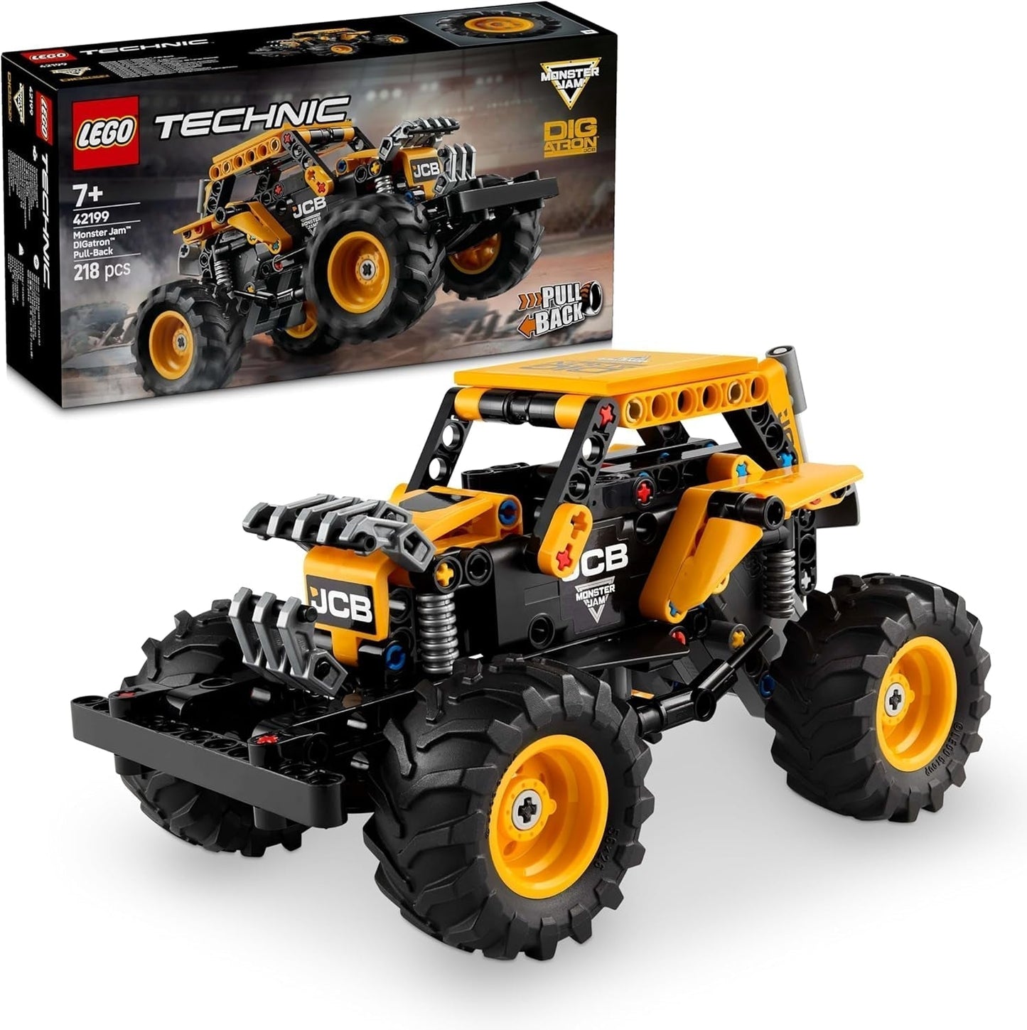 LEGO Technic Monster Jam Digatron, zestaw Monster Truck dla dzieci, zabawki do budowania dla dzieci, chłopców i dziewcząt od 7 lat, pomysły na prezenty dla Monster Trucks i fanów sportów motorowych 42199 Zestawy do budowania Besuche den LEGO-Store Default Title