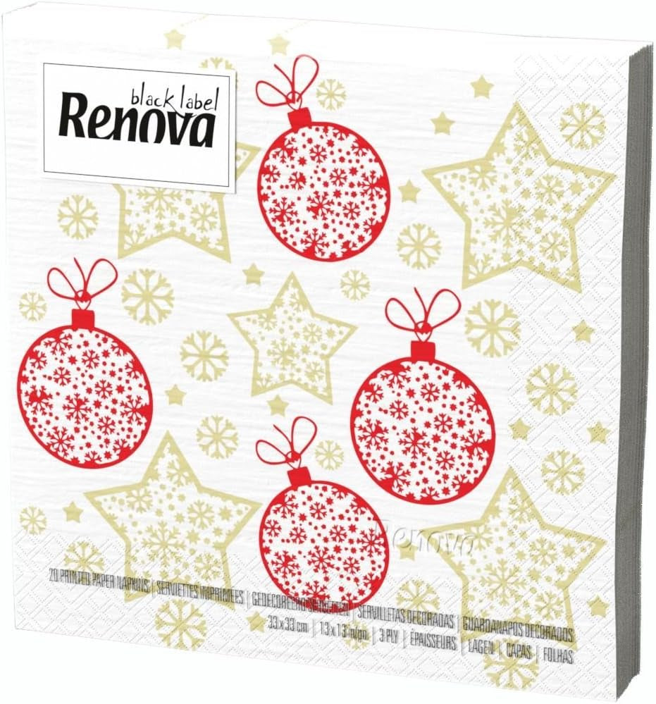 Serwetki świąteczne Renova - 20 serwetek papierowych