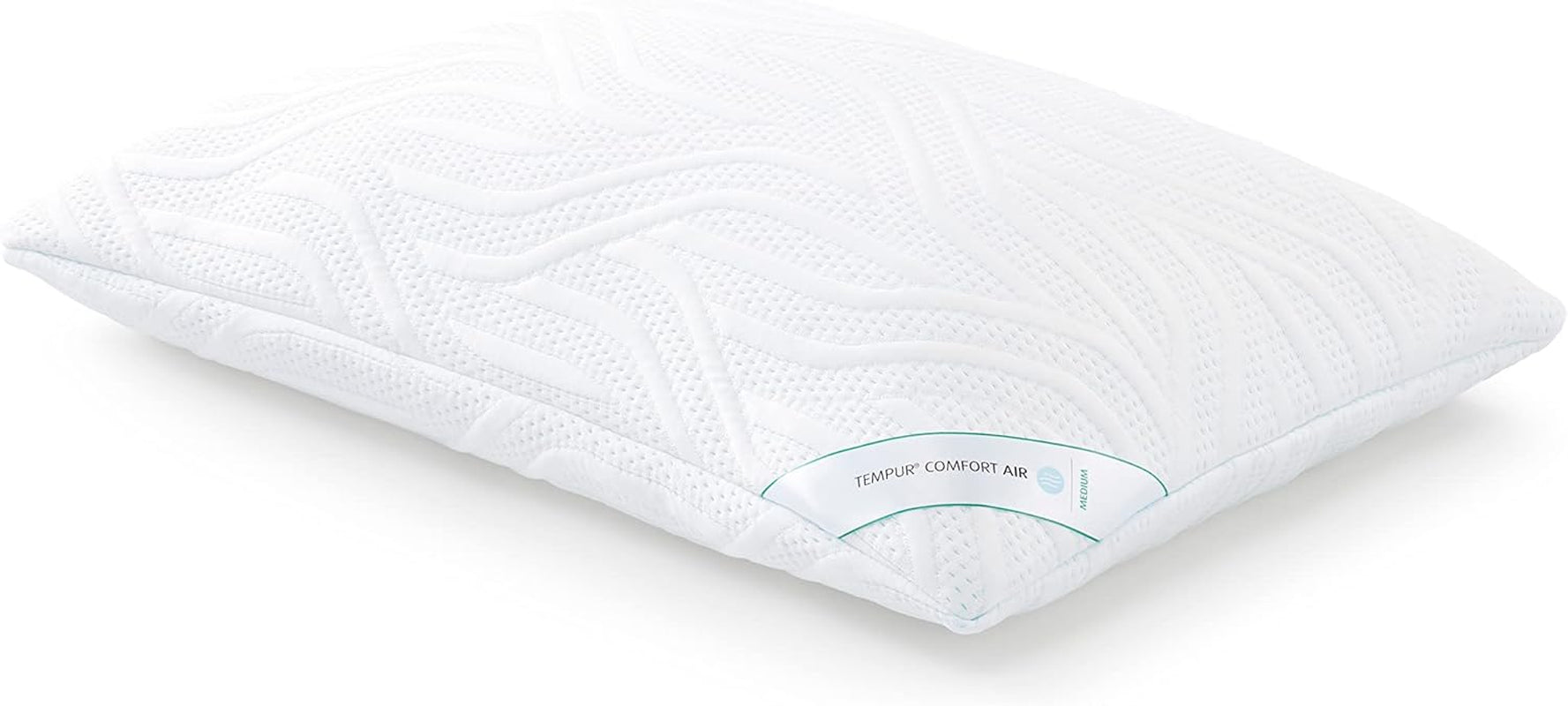 Poduszka do spania TEMPUR Comfort Air Medium, Oddychająca poduszka do każdej pozycji do spania, OEKO-TEX MADE w kolorze ZIELONYM, średnia twardość, 40 x 80 cm Naty Shop Poduszki standardowe Medium