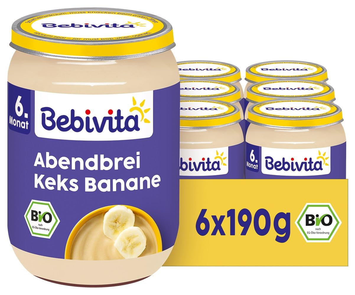 Wieczorna owsianka z ciastkami i bananami, 190g, opakowanie 6 szt. (6x190g)