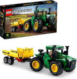 LEGO Technic Ciągnik 4WD John Deere 9620R z przyczepą wywrotki Klasyczna zabawka rolnicza dla dzieci dla chłopców i dziewcząt 8-letni model kolekcjonerski 42136 Zestawy do budowania Besuche den LEGO-Store Single