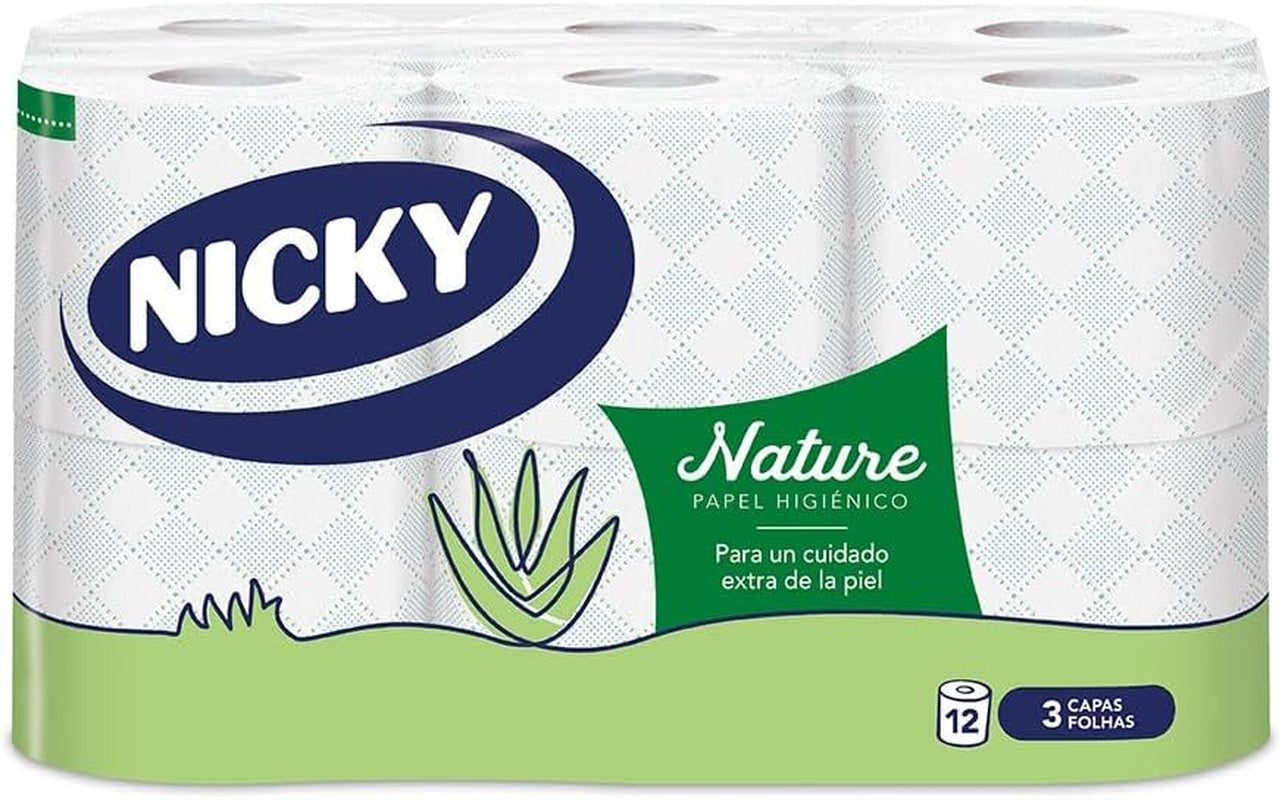 Papier toaletowy Nature, 12 rolek, 3 warstwy