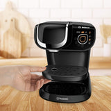 Ekspres do espresso Tassimo My Way z 2 kapsułkami TAS6502 z filtrem wody, ponad 70 napojów, personalizacja napojów, różnorodność kaw, łatwe parzenie, 1500 W, czarny