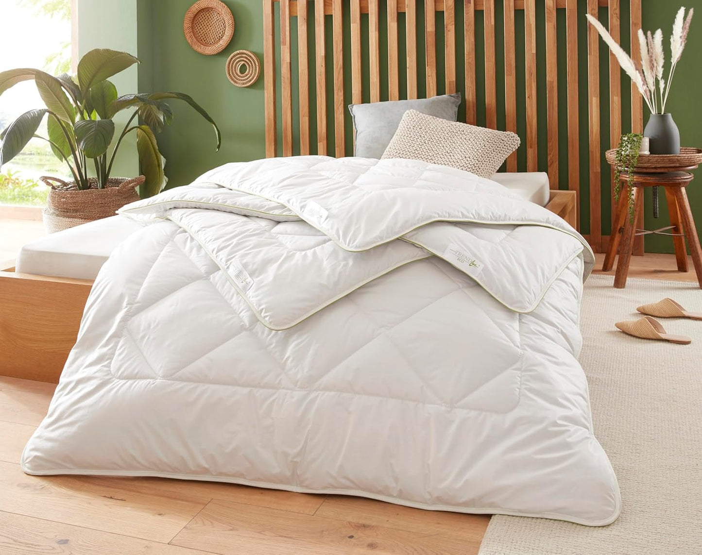 Badenia Trendline Eco Quilt Camel Lekka 155 X 220 cm, biała, z certyfikatem Oeko-Tex, wyprodukowana zgodnie z niemiecką normą jakości Kołdry i kołdry Naty Shop 155 X 220 Lekki kocyk letni