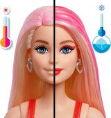 Lalka Barbie Party bez pudełka i akcesoriów, seria Glam Party z 10 niespodziankami, w tym jasnoczerwona lalka z efektem zmiany koloru, JFY68