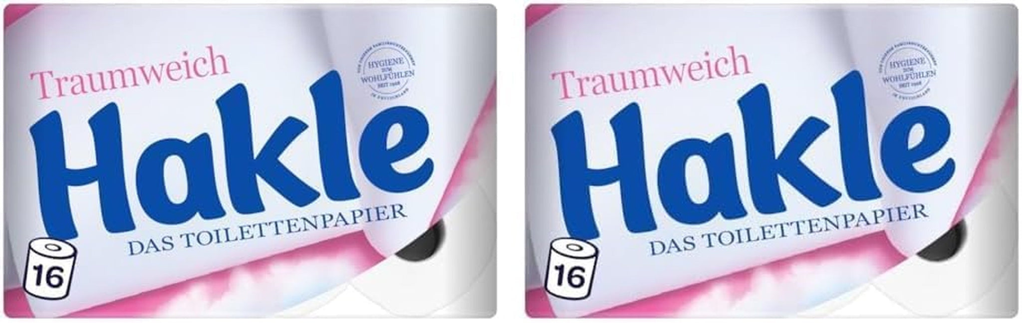 Papier toaletowy Hakle Traumweich - 16 rolek, delikatne oczyszczanie dla dobrego samopoczucia (2 szt.)