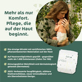 Pieluchy dla niemowląt Naty BioEmbrace, rozmiar 3 (4–9 kg) | 100% materiałów roślinnych, delikatnych dla skóry | Oddychająca miękkość, testowana dermatologicznie, doskonała wchłanialność | 100 szt.
