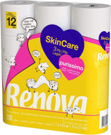Papier toaletowy Renova Skincare Purissimo, 12 rolek, biały