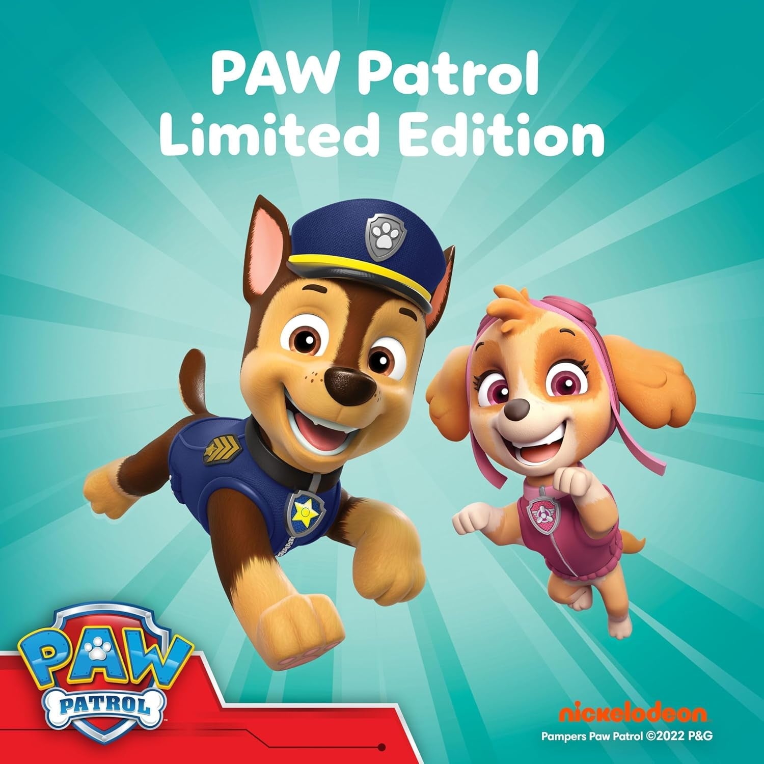 Pampers Baby Dry Pants Pieluszka Patrol Puppy Edition, rozmiar 5, 160 pieluszek, 11 kg - 17 kg, regulacja 360° z systemem zatrzymania i zabezpieczenia