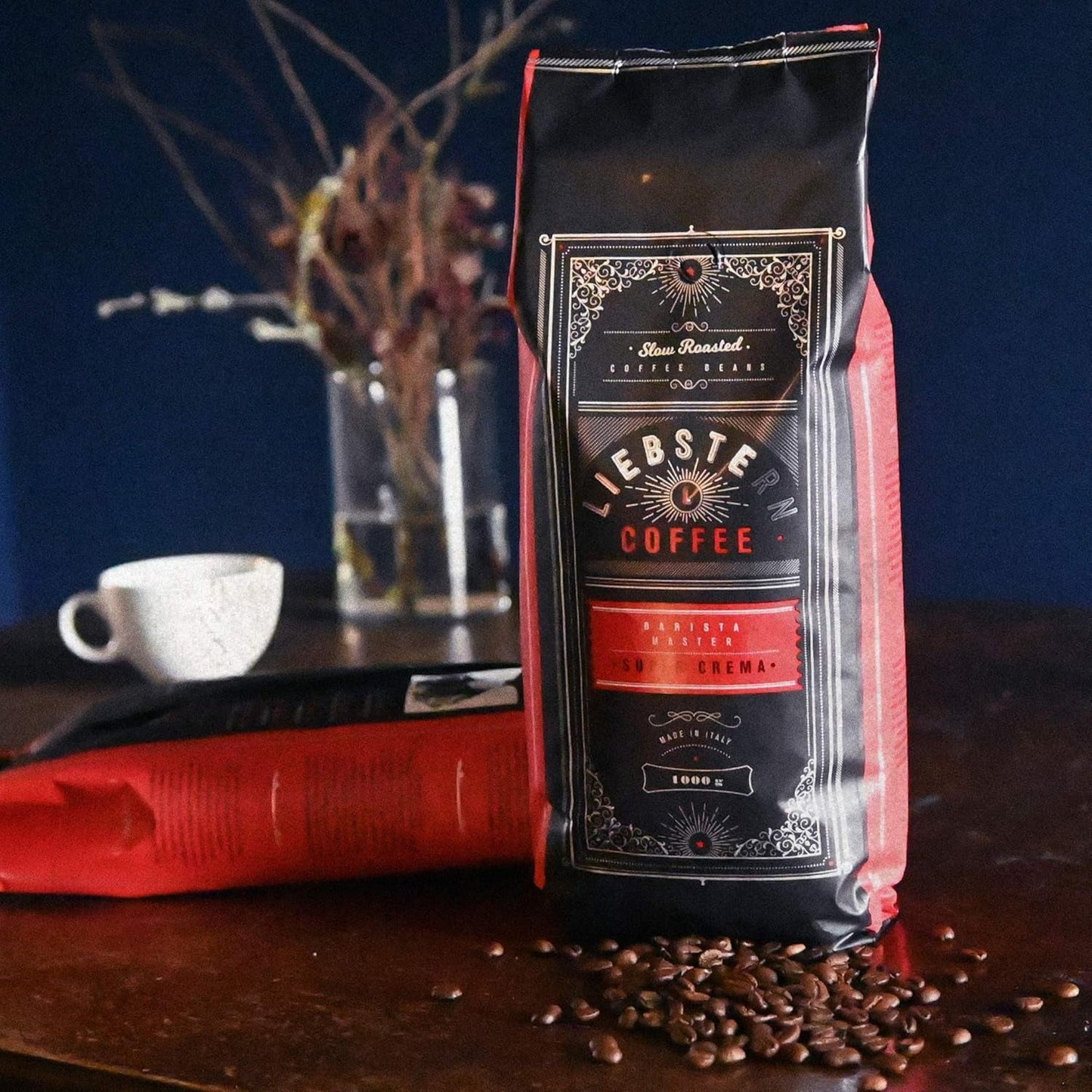 NOWOŚĆ | KAWA LIEBSTERN | Kawa ziarnista 1kg | SUPER KREM | Kawa o wyjątkowo niskiej kwasowości | Najlepsze ziarna espresso do ekspresów w pełni automatycznych | Średnio palone z dużą ilością smaku