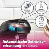 Bosch Tassimo Happy Friendly TAS107E Ekspres na kapsułki do espresso, ponad 70 napojów, odpowiedni do wszystkich filiżanek, Auto-Stop, zrównoważony rozwój, idealne dozowanie, oszczędność miejsca, 1400 W, kremowy/czarny