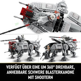LEGO Star Wars Mobilny model zabawkowy At-Te Walker Zestaw minifigurek zawierający 3 żołnierzy-klonów, droidy bojowe i droida karłowatego 75337 Zestawy do budowania Besuche den LEGO-Store