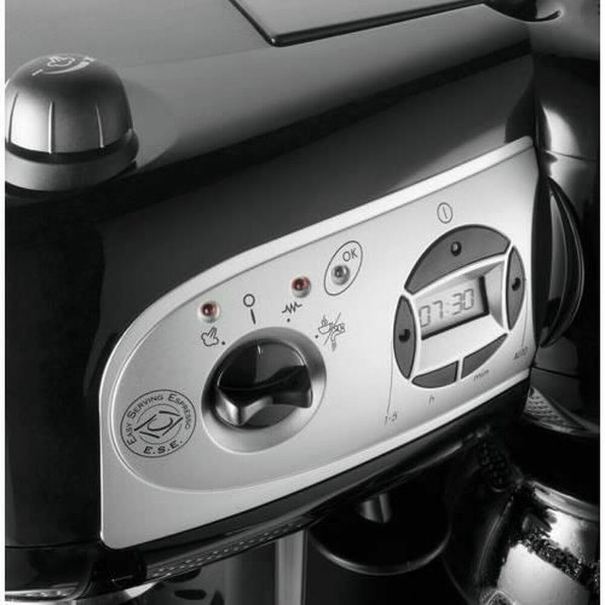 De'Longhi BCO264.1 Ekspres do espresso i kawy w jednym, z pompą, czarny, 38 x 24 x 35 cm