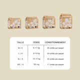 ECO BOOM Bambusowe pieluchy dla niemowląt - Rozmiar 6 (20kg), Roślinne pieluszki typu pull-up (17szt) - Premium Organic, Bezzapachowe, Przyjazne dla skóry, Super chłonne