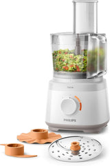 Philips Kompakte Küchenmaschine – 850 W, 31 Funktionen, 2,1-litrowy Behälter, Powerchop, Edelstahlklinge (HR7530/10) Kuchnia Naty Shop 700 W, 16 Funktionen