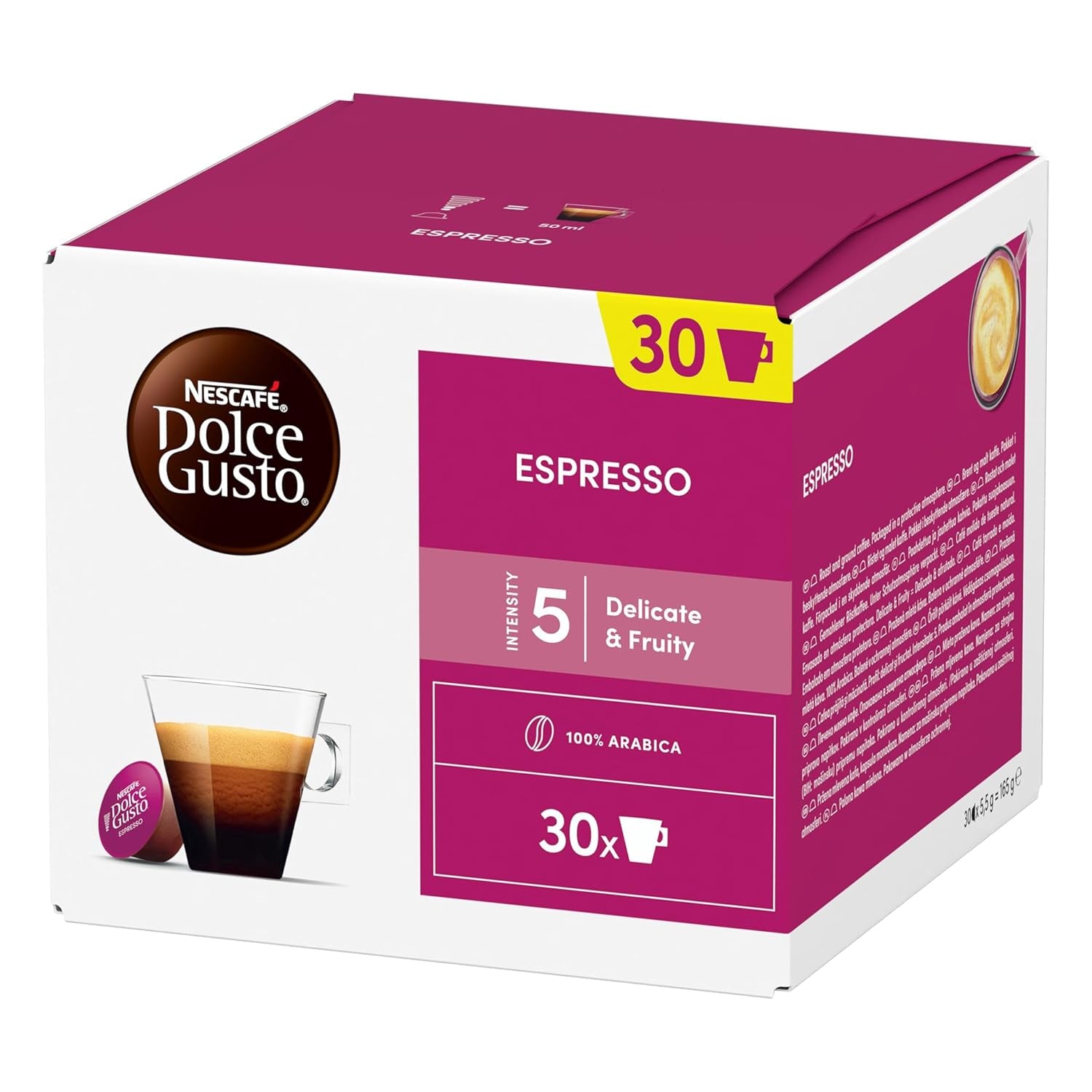 NESCAFÉ DOLCE GUSTO Espresso Kaffeekapseln 3-er Vorratspack (3 x 30 Kapseln)