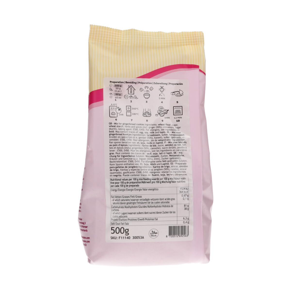Funcakes Mix Für Lebkuchen 500 G Mieszanka do pieczenia i gotowania Naty Shop
