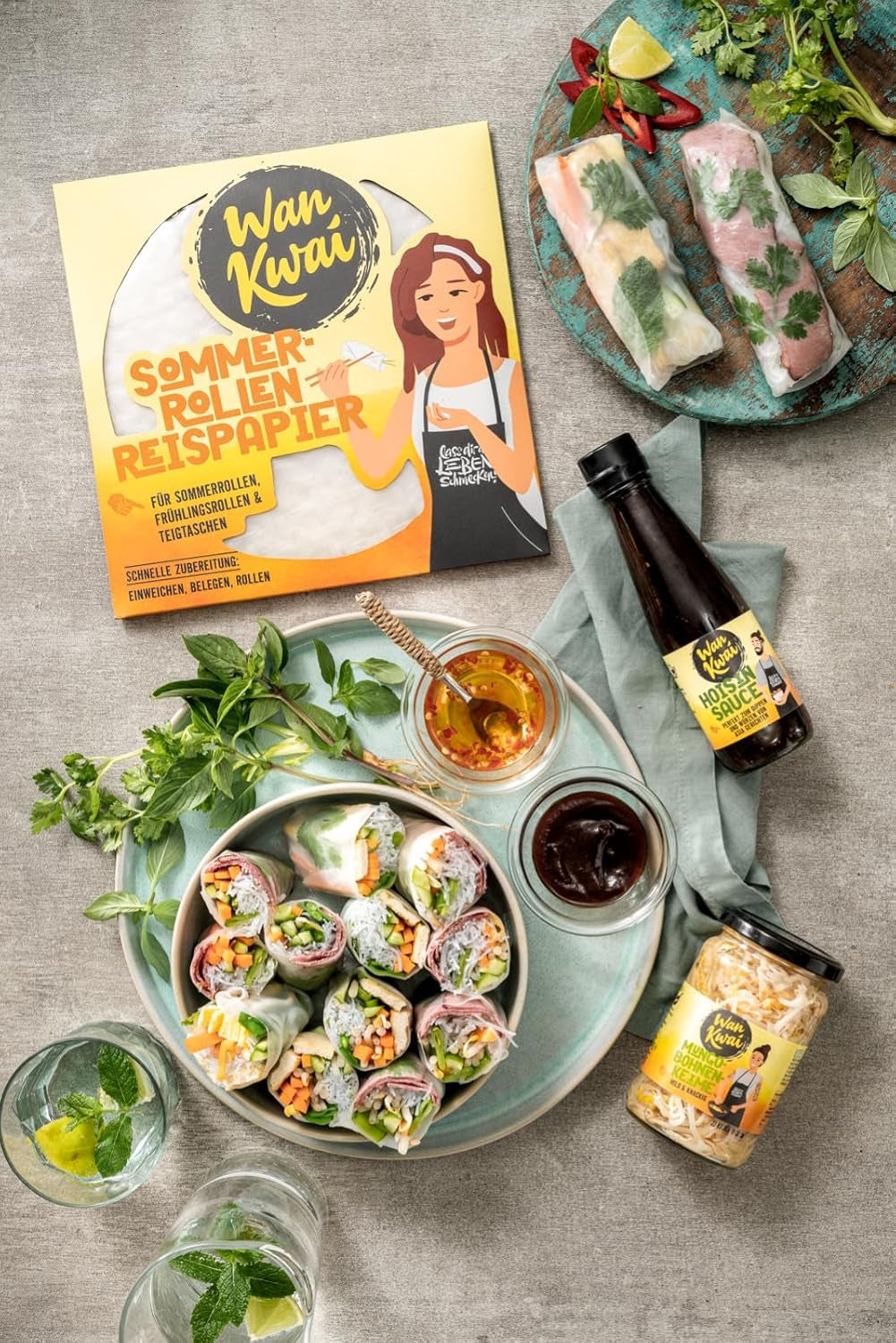 Papier ryżowy Wan Kwai Summer Roll 200g – Wymaga lekkiego namoczenia, idealny do chrupiących sajgonek, świeżych letnich bułek lub klusek na parze
