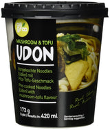Allgroo Udon Cup Instant Noodles - Aromatyczna pikantna zupa Udon z owocami morza - Szybkie przygotowanie (1 x 173g)
