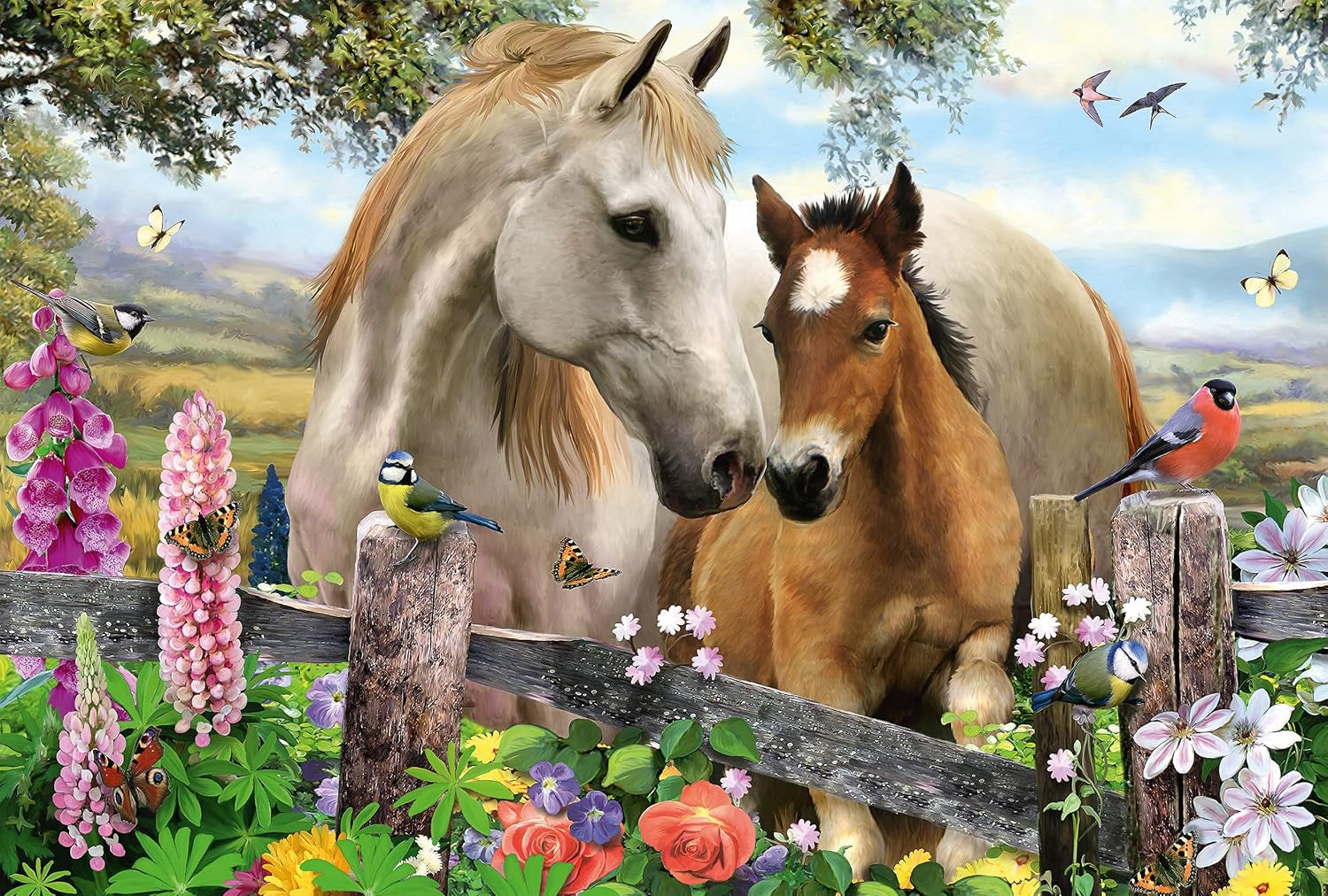 Klacz i źrebię Schmidta Spiele, puzzle dla dzieci 150 elementów Puzzle Naty Shop