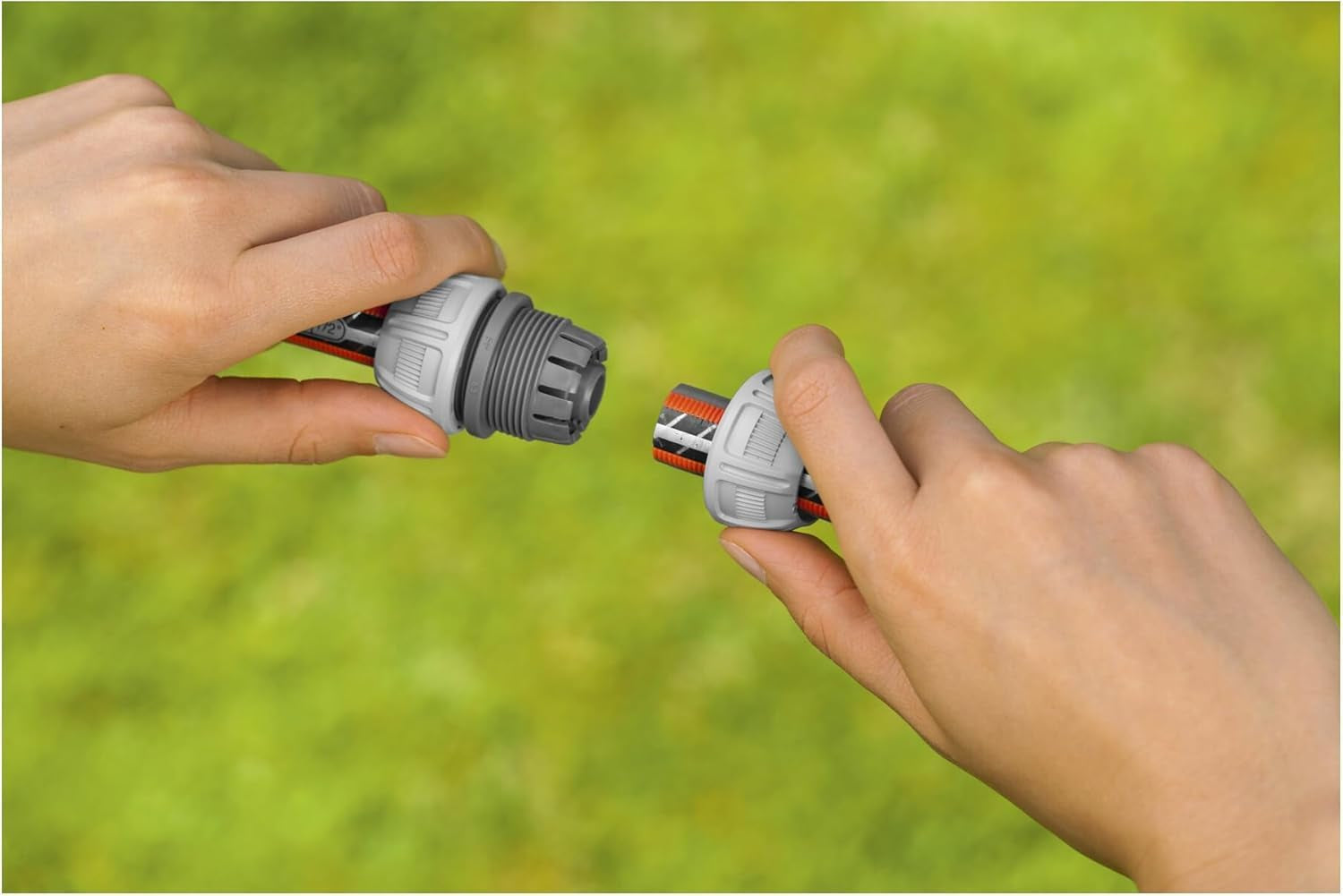 Gardena 13 mm (1/2 cala) i 15 mm (5/8 cala) Naprawca: Szybka i łatwa naprawa węża bez użycia narzędzi, Power Grip, duża siła mocowania, w pudełku (18232-20)