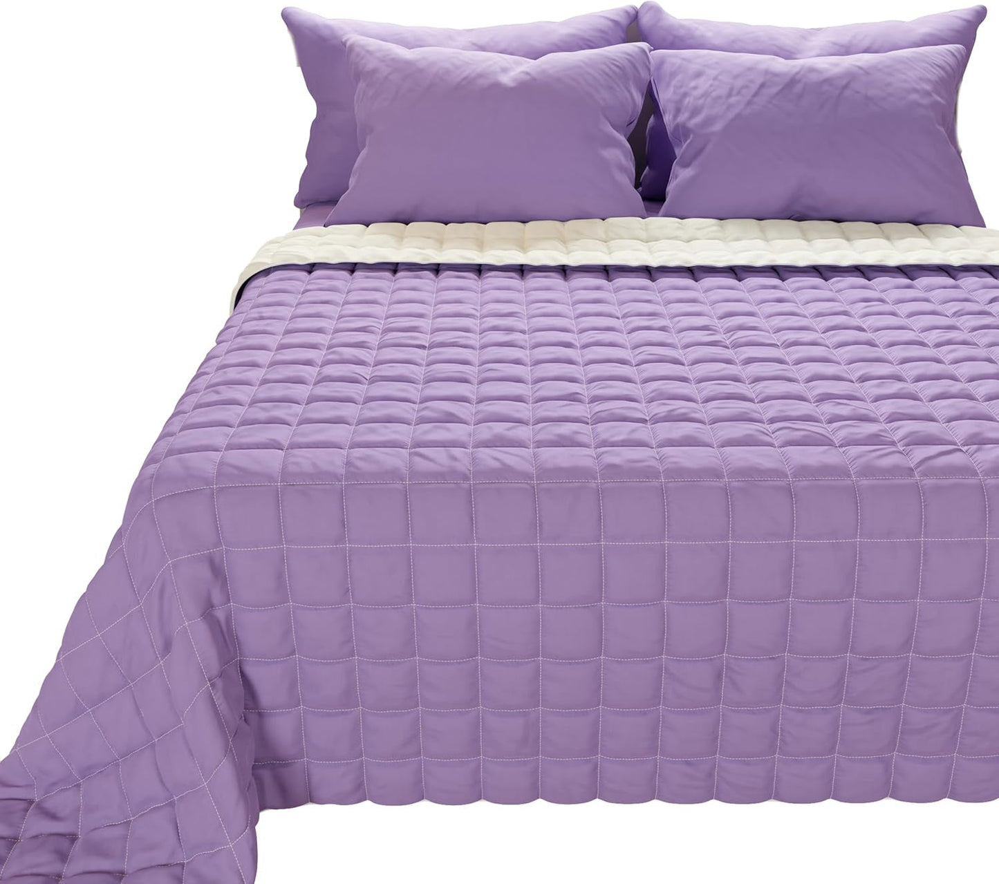 PETTI Artigiani Italiani - Narzuta na łóżko pojedyncze, narzuta dwustronna, narzuta na wiosnę, granatowy, biały, 100% Made in Italy Kołdry i kołdry Naty Shop Różowy Rozmiar łóżka 180 (260 x 270 cm)