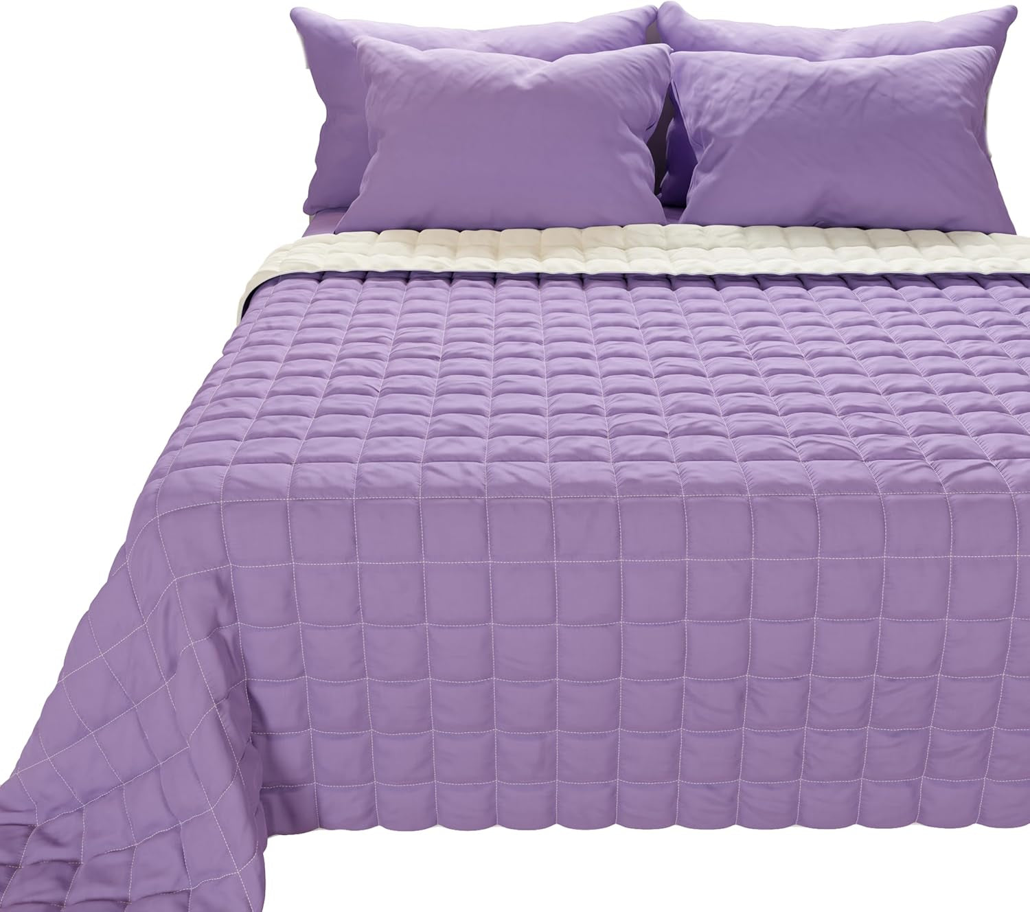 PETTI Artigiani Italiani - Narzuta na łóżko pojedyncze, narzuta dwustronna, narzuta na wiosnę, granatowy, biały, 100% Made in Italy Kołdry i kołdry Naty Shop Różowy Rozmiar łóżka 180 (260 x 270 cm)