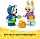 LEGO Animal Crossing Tailoring Sisters Kreatywny zestaw do odgrywania ról, prezent dla dziewcząt, chłopców i fanów gier wideo w wieku od 6 lat, zestaw przygodowy 77055 Zestawy do budowania Besuche w sklepie LEGO