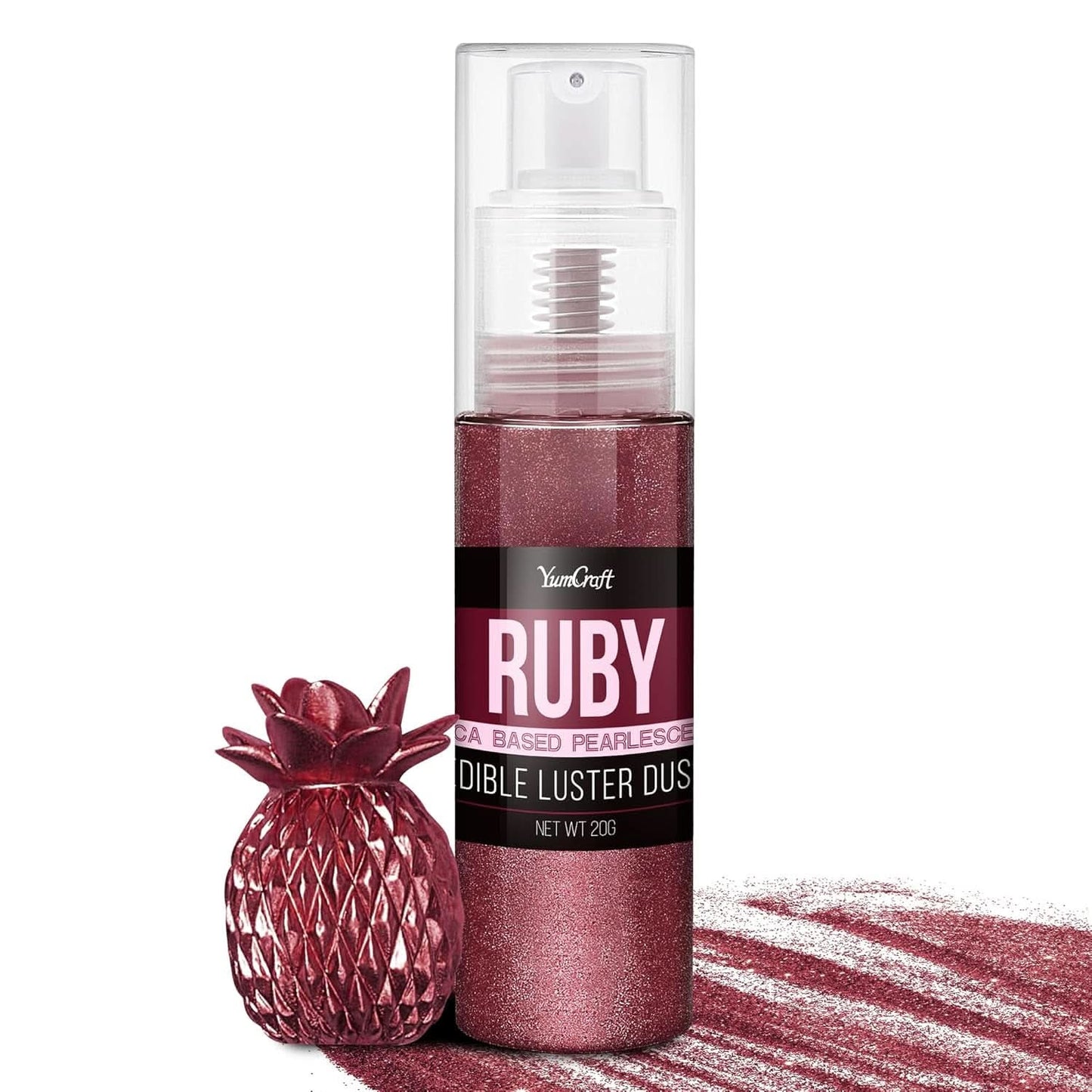 Jadalny spray brokatowy, 20 gramów Naty Shop Rubin