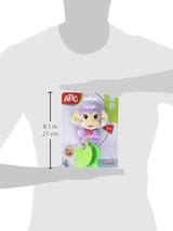 Simba 104010192 - Grzechotka muzyczna małpka ABC, 2 elementy sensoryczne, z funkcją muzyczną, 17cm, zabawka dla dzieci od 6 miesiąca Baby Toys Naty Shop
