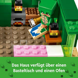 LEGO Minecraft Domek na plaży dla żółwi Domek z akcesoriami dla dziewcząt i chłopców od 8 lat, zestaw ze zwierzętami i postaciami z gry wideo, prezent dla graczy 21254 Zestawy do budowania Besuche den LEGO-Store