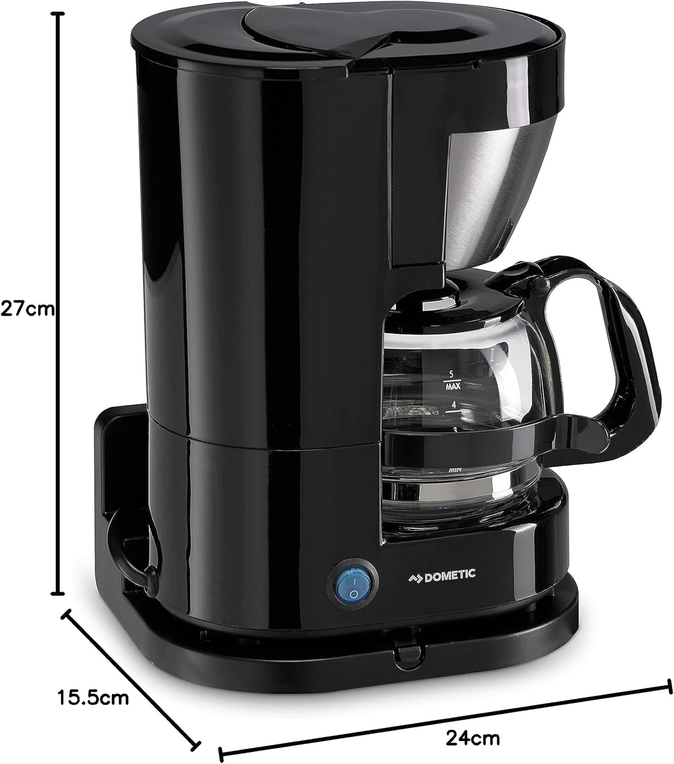 WAECO 9103533013 PerfectCoffee MC 052/MC 054 Ekspres do kawy na 5 filiżanek, 12 lub 24 V, do podłączenia w samochodach osobowych i ciężarowych
