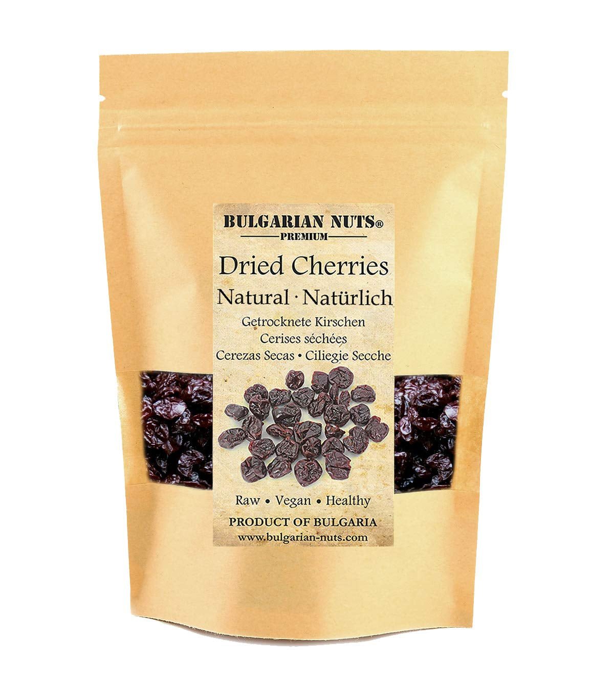 1 kg suszonych na słońcu, bez pestek, naturalnie słodkich wiśni - bez dodatku cukru, bez dodatków, bez konserwantów. Prawdziwe wiśnie - prawdziwy smak. Naty Shop produkty suszone 500 G (1 opakowanie)