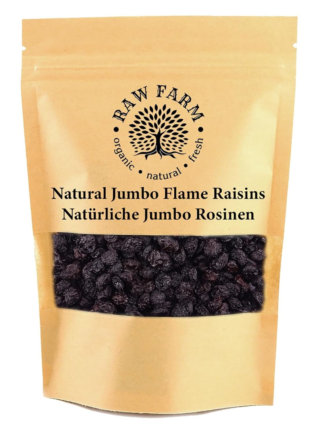 1 kg Sułtanki Jumbo Flame surowe, całe owoce, bez glutenu, bez soi, bez dodatku cukru, bez konserwantów, bez słodzików, z olejem słonecznikowym Produkty suszone Naty Shop Tytuł domyślny