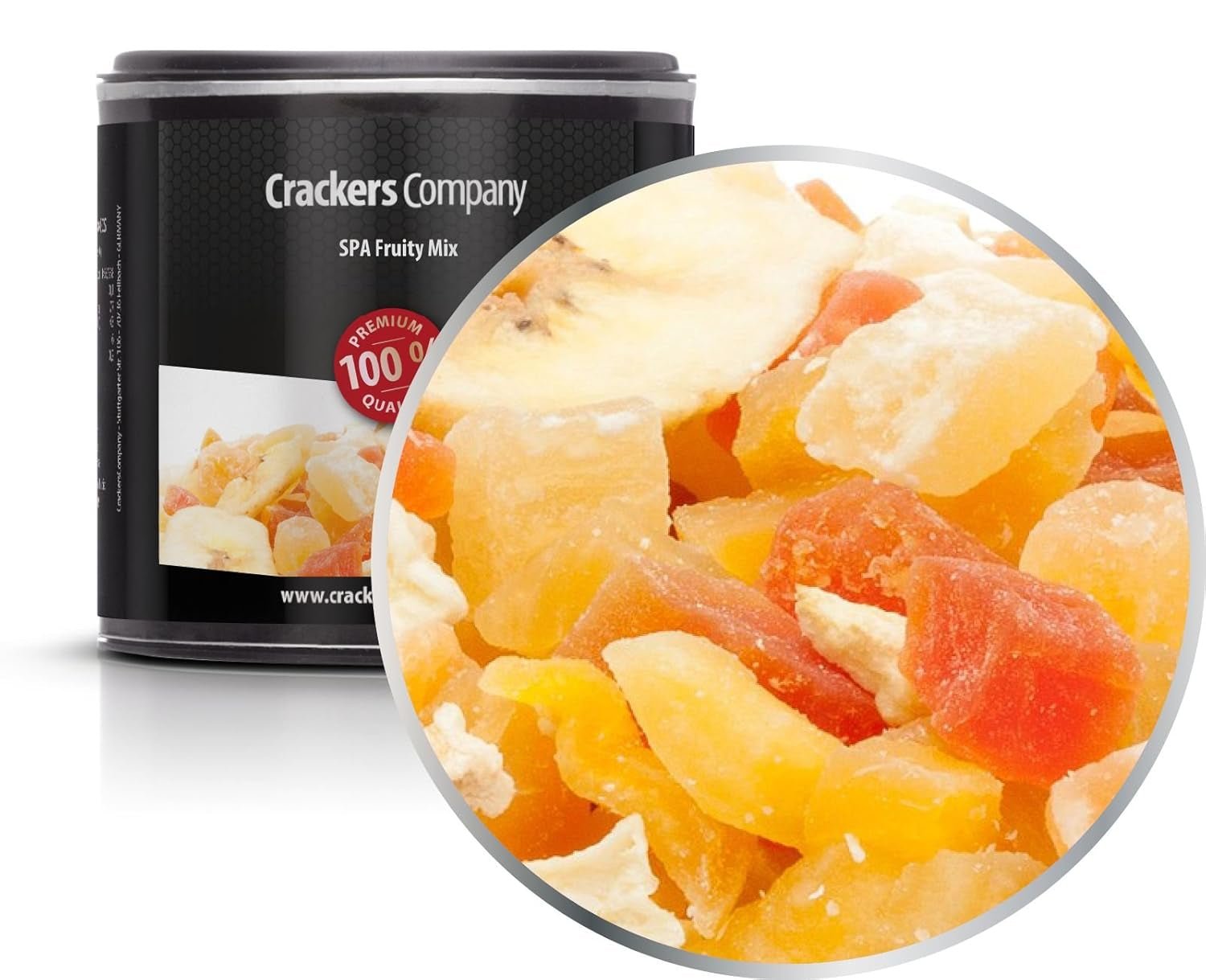 1 x 3 kg Mieszanka owoców egzotycznych Kawałki owoców kandyzowanych Papaja Mango Arbuz Ananas Kokos Jabłko Banan Niskotłuszczowa Niska zawartość soli Wegetariańska Bezglutenowa Bez laktozy Produkty suszone Mój sklep 4 x 80 g w małym pudełku membranowym (320 g)
