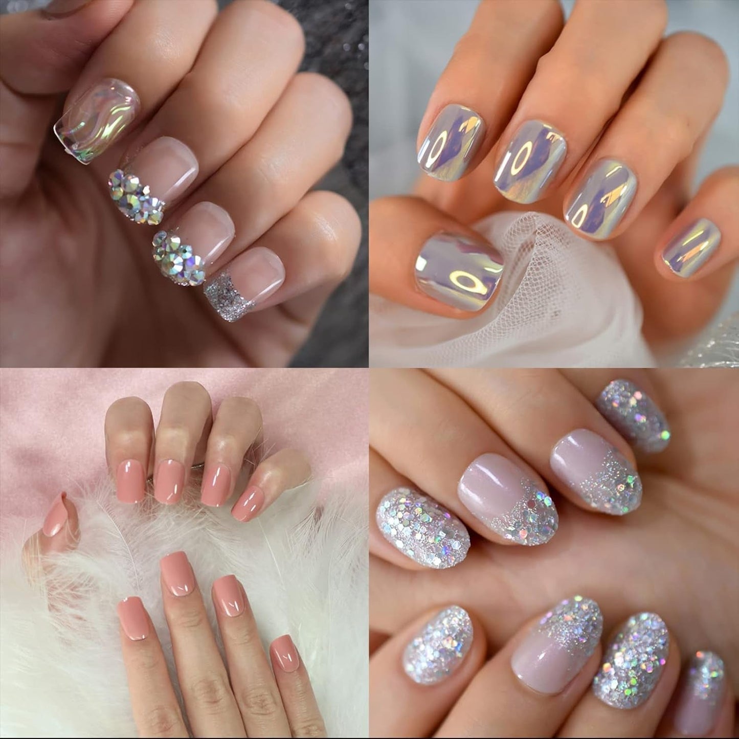 600 sztuk owalne krótkie sztuczne paznokcie 12 rozmiarów półpokrywa akrylowe sztuczne paznokcie porady sztuczne paznokcie do Manicure kobiet Salon DIY (naturalny)