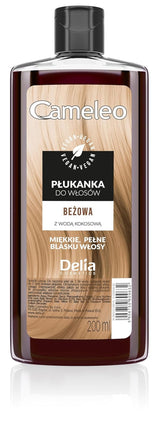 Cameleo - Różowy tonik do włosów z wodą różaną Bez żółtego odcienia Półtrwała koloryzacja włosów - Do włosów blond i siwych - Koloryzacja i pielęgnacja - Bez parabenów | 200 ml Farba do włosów Naty Shop Beige 200 Ml (1 opakowanie)
