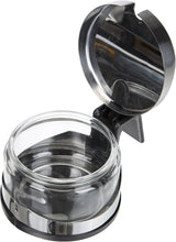 Klasyczny Shaker, 250 ml, z łyżeczką, stal nierdzewna, srebrny/przezroczysty, 13 x 10 x 9 cm, 2 sztuki
