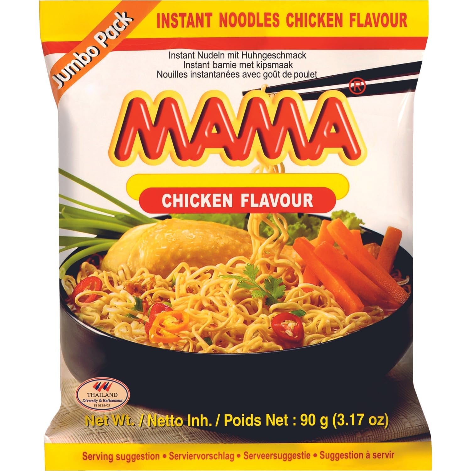 MAMA - Makaron Instant z Kurczakiem - Opakowanie zbiorcze (30 X 55 GR)