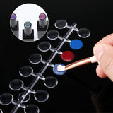 240 Stück Nagel Display Punkt Farbpunkte,Przezroczysty wyświetlacz zdobienia paznokci,Nagellack wyświetla Rund Für Nagelstudio Und Anfänger,Zdjęcia paznokci DIY Nagelstudios