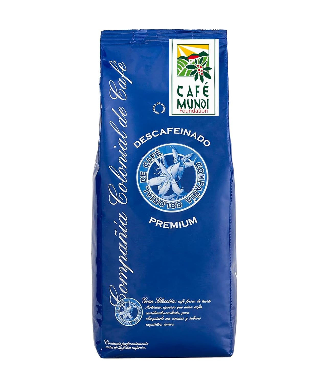 Kawa bezkofeinowa ziarnista 1 kg naturalna 100% - Espresso Intensywny smak z Kolumbii i Brazylii.