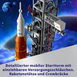 LEGO Icons NASA Artemis Platforma startowa Prezent do salonu lub biura Zestaw do budowania dla dorosłych z kapsułą kosmiczną Orion i platformą startową Przedmiot kolekcjonerski 10341 Zestawy do budowania Besuche den LEGO-Store
