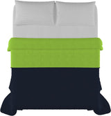 Elegancka kołdra na łóżko podwójne 260 X 270 cm Granatowy/Jabłkowy Zielony Łóżka i kołdry Besuche den Italian Bed Linen-Store