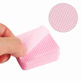 300 Stück Nagellackentferner Pads, Fusselfreie Nägel Wattepads Für Nägel Nagellackentferner Niestrzępiące się chusteczki do paznokci Cleaner Gelnägel - Rosa